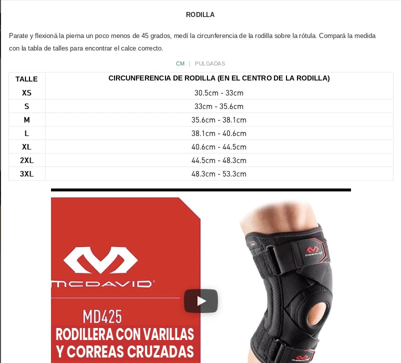 Rodillera de Contención MD425